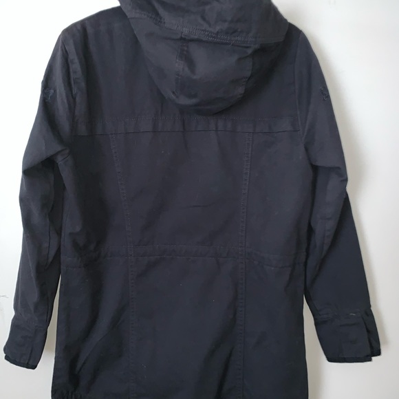 EUC NAVY BLUE UTILITY CANVAS JACKET ANORAK size small mystyle - Picture 2 of 6